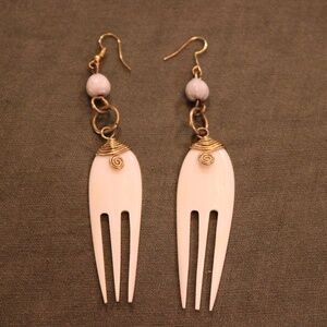 Handmade Bone Earrings
